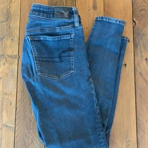 American Eagle Blue Skinny Jeans